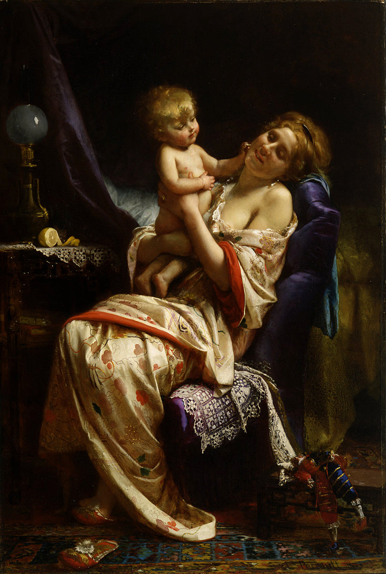 Maternité - Léon Perrault image 1 tableau peint à l’huile sur toile