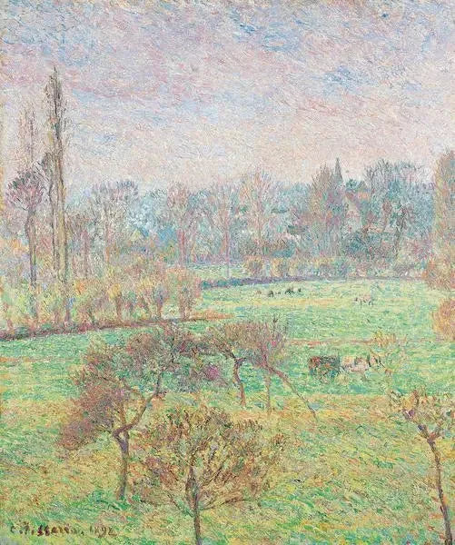 Aamu, syksy, Éragny - Camille Pissarro