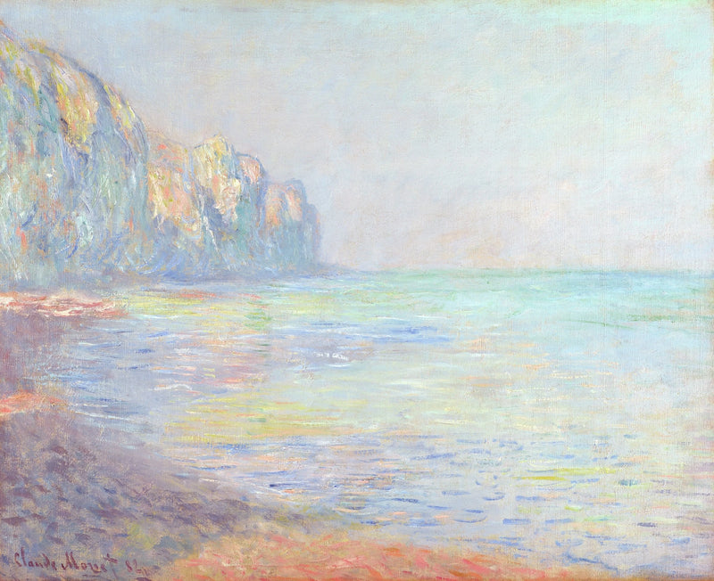 Le Matin, sumuinen sää, Pourville W711 - Claude Monet