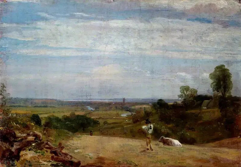 Kesäaamu: Dedham Langhamilta - John Constable