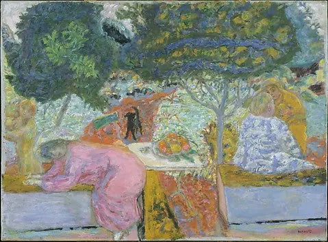 Aamu Vernonnetsin puutarhassa - Pierre Bonnard
