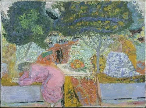 Aamu Vernonnetsin puutarhassa - Pierre Bonnard
