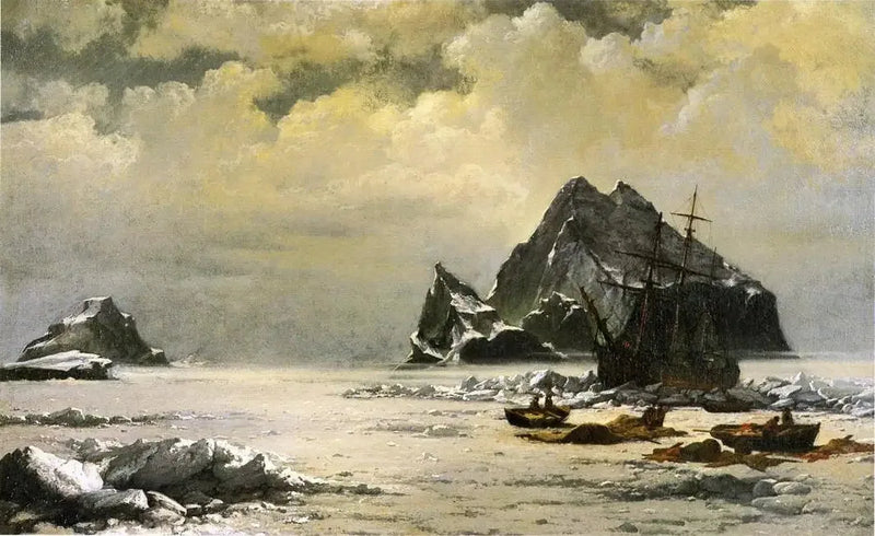 Matin dans les champs de glace de l'Arctique - William Bradford
