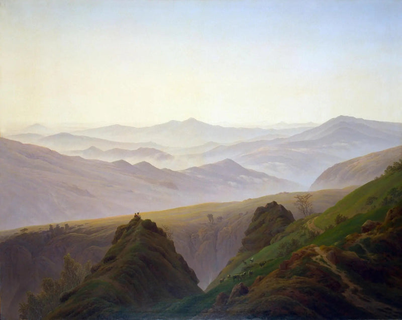 Aamu vuorilla - Caspar David Friedrich