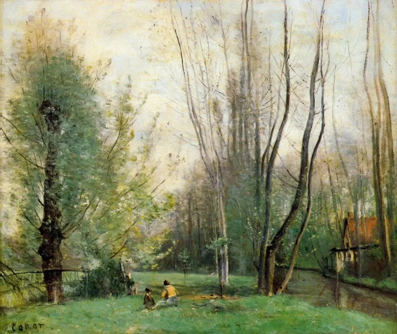 Matin Beauvaisin lähellä - Jean-Baptiste Camille Corot