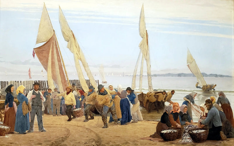 Matinea Hornbækissä. Kalastajat palaavat - Peder Severin Krøyer