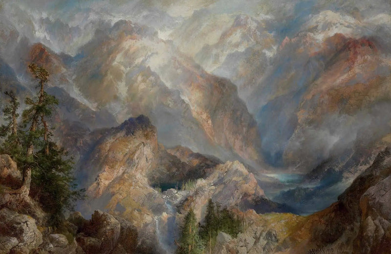 Matinea Sierran vuoristossa, Nevada - Thomas Moran