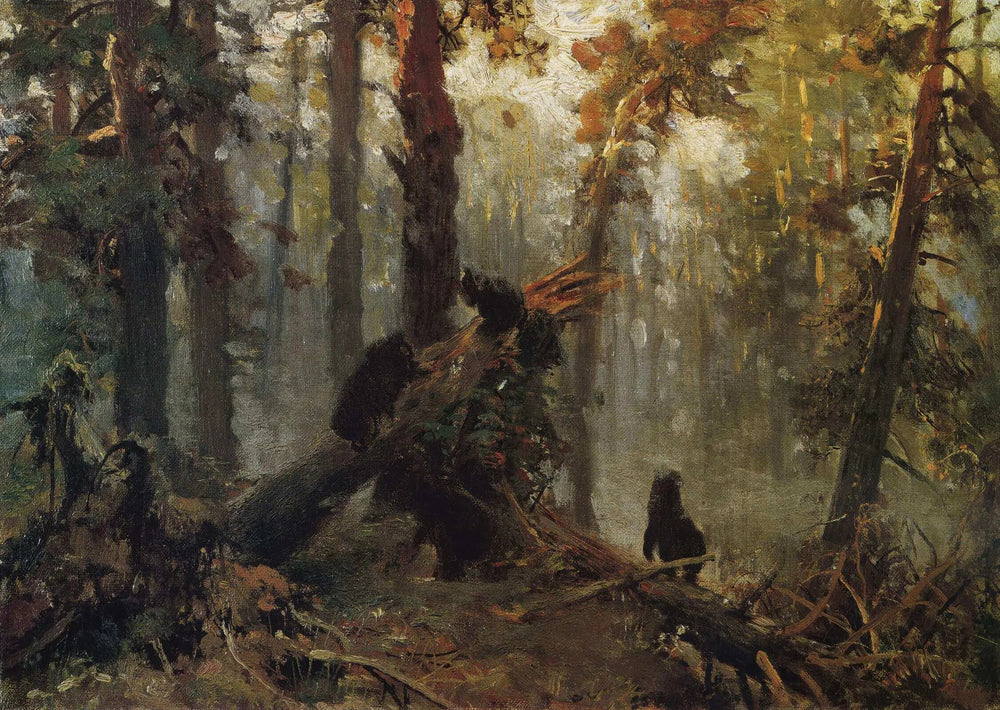 Matinée dans une pinède. Croquis - Ivan Chichkine - Alpha Reproduction