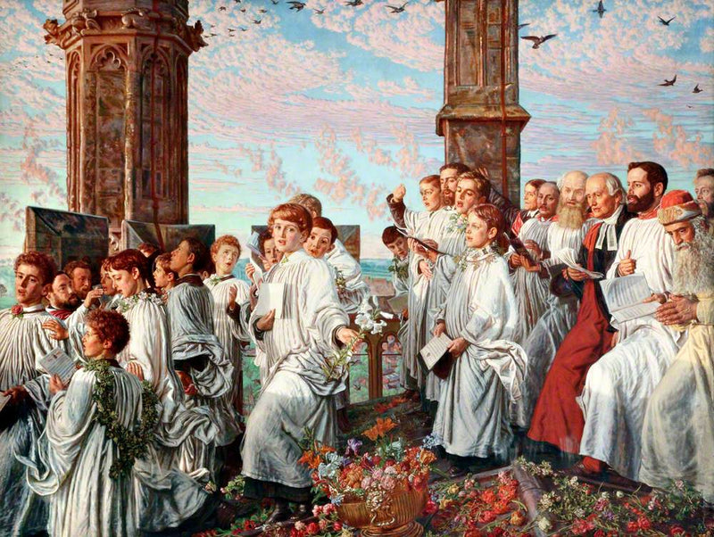 Maisemainen toukokuun aamu Madeleine-tornissa - William Holman Hunt