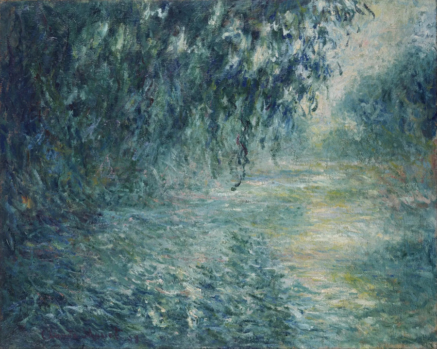 Aamu Seine-joella, sateinen sää - Claude Monet