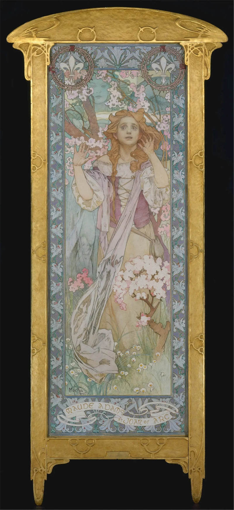 Maude Adams roolissa Jehanne d'Arc - Alphonse Mucha