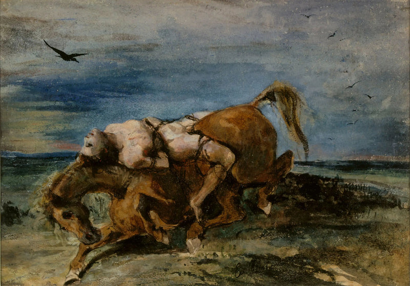 Mazeppa kuolevalla hevosella - Eugène Delacroix