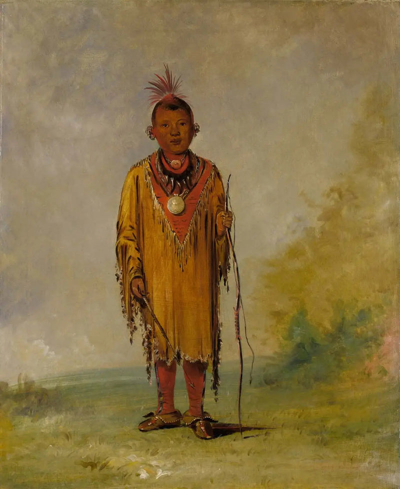 Me-sóu-wahk, hirvenkarva, Kee-o-kúk:n suosikkilanka - George Catlin