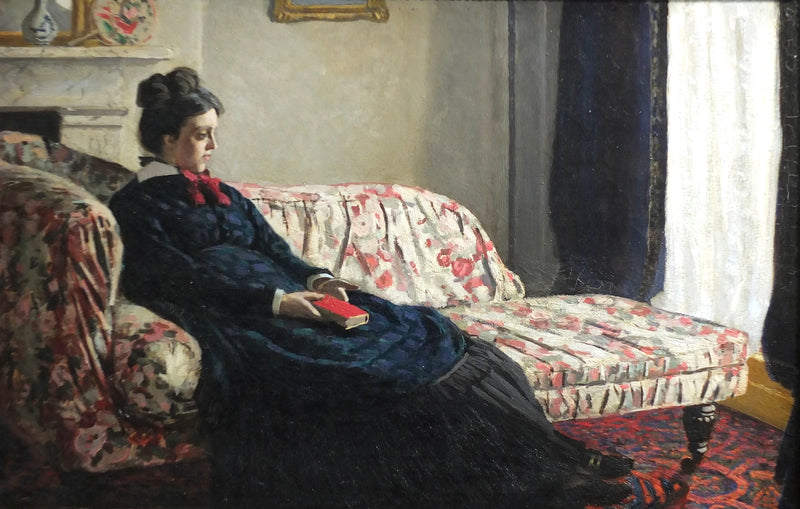 Meditaatio. Madame Monet sohvalla W163 - Claude Monet