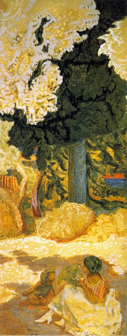 Välimeri. Triptyykki (oikea paneeli) - Pierre Bonnard
