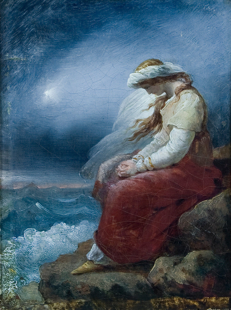 Médora kallion päällä - Ary Scheffer