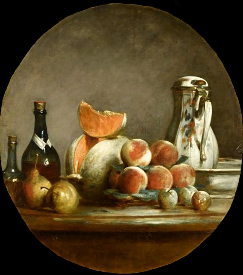 Meloni, Päärynät, Persikat ja Prunet - Jean Siméon Chardin