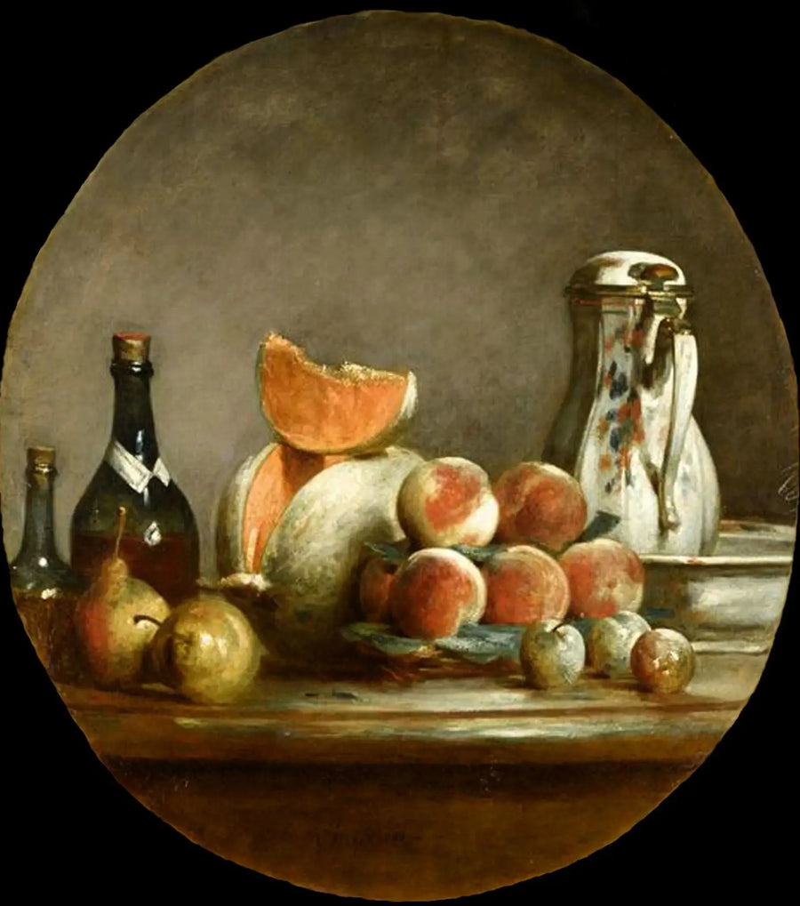 Meloni, Päärynät, Persikat ja Prunet - Jean Siméon Chardin