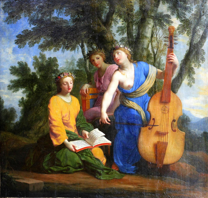 Melpomène, Érato ja Polymnie - Eustache Le Sueur