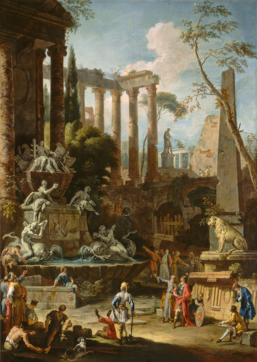 Muistomerkki amiraali Sir Clowdisley Shovellille - Sebastiano Ricci