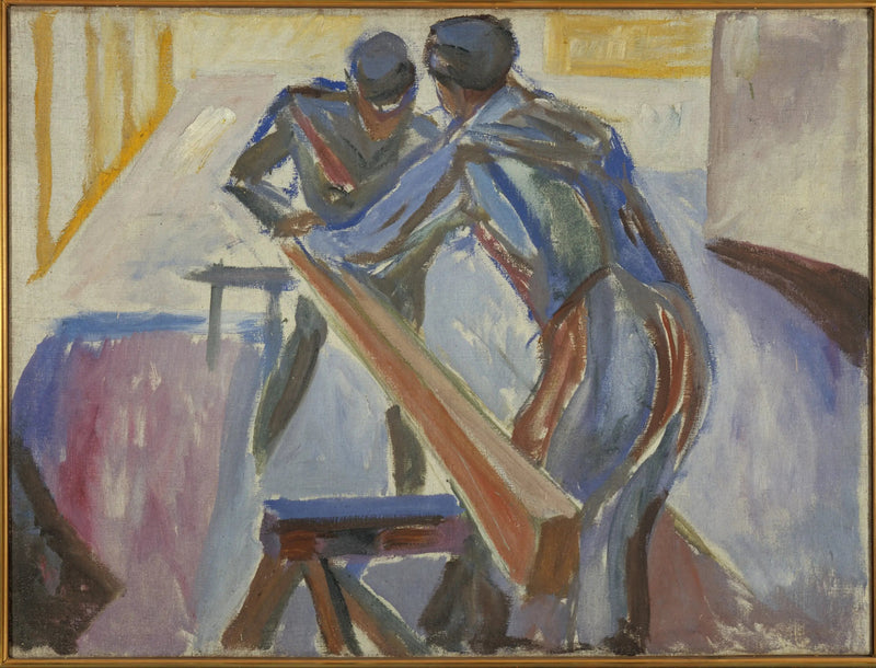 Puusepät työpajassa - Edvard Munch