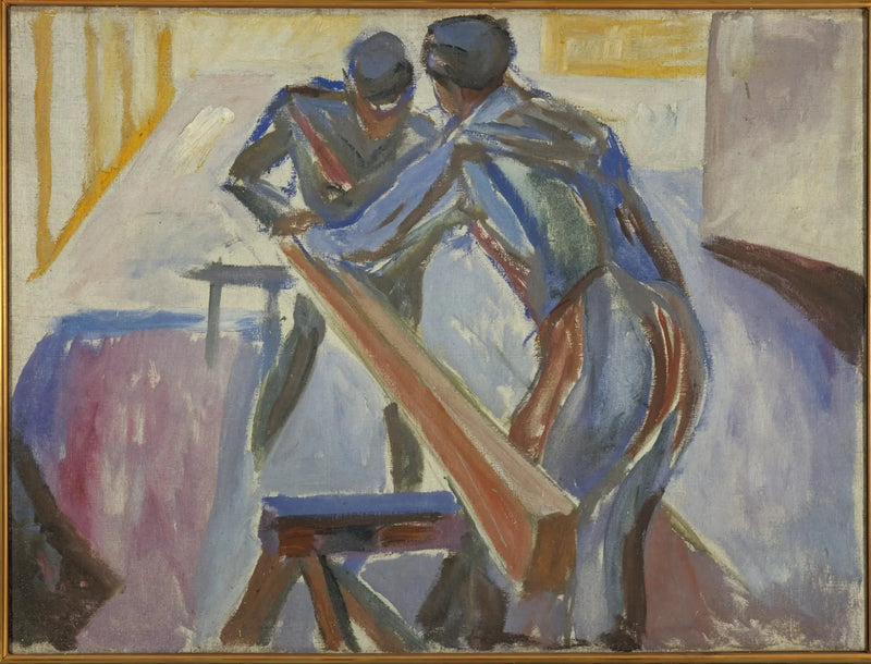 Puusepät työpajassa - Edvard Munch