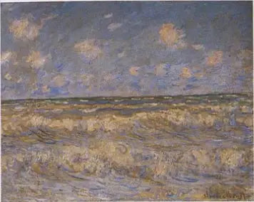 Myrskyävä meri - Claude Monet