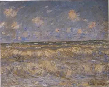 Myrskyävä meri - Claude Monet
