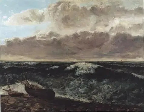 Meri myrskyssä - Gustave Courbet