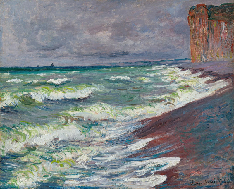 Karkea meri Pourville W718 - Claude Monet