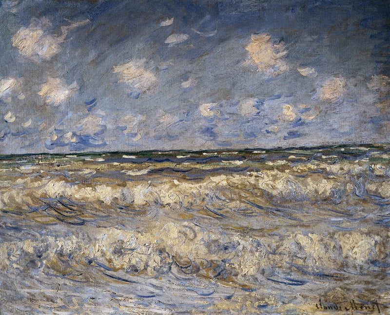 Myrskyävä meri - Claude Monet
