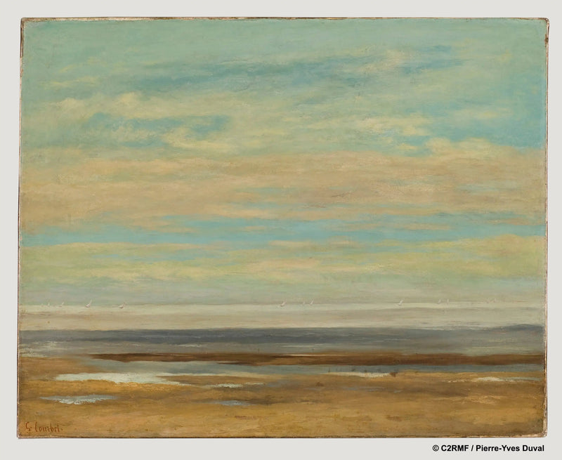 Rauhallinen meri Palavasissa - Gustave Courbet