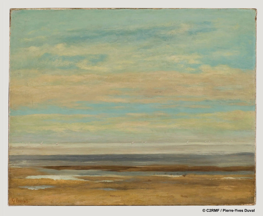 Rauhallinen meri Palavasissa - Gustave Courbet