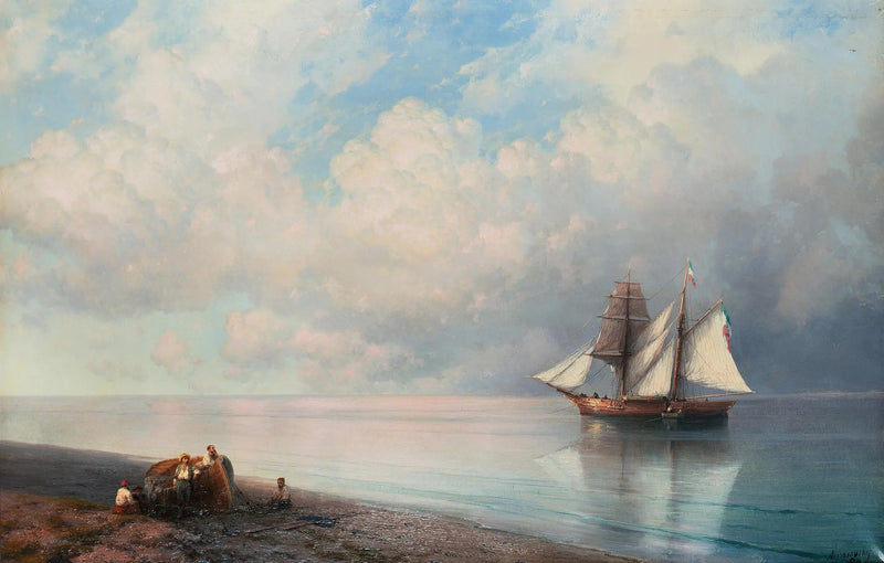 Rauhallinen meri alkuillasta - Ivan Aïvazovski