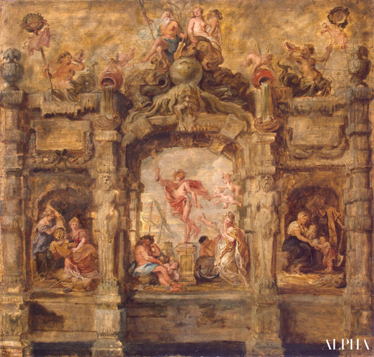 Mercure, joka etääntyy (Mercurius Abituriens) - Peter Paul Rubens - Taulujen ja korkealaatuisten maalauksien reproduktiot