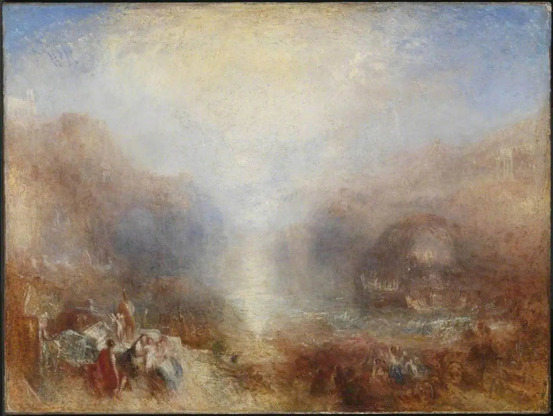 Merkurius lähetetty nuhtelemaan Aeneasta - J. M. W. Turner