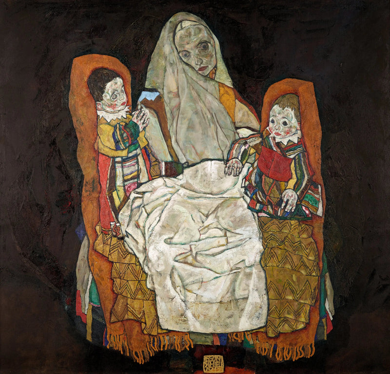 Äiti kahden lapsen kanssa III - Egon Schiele