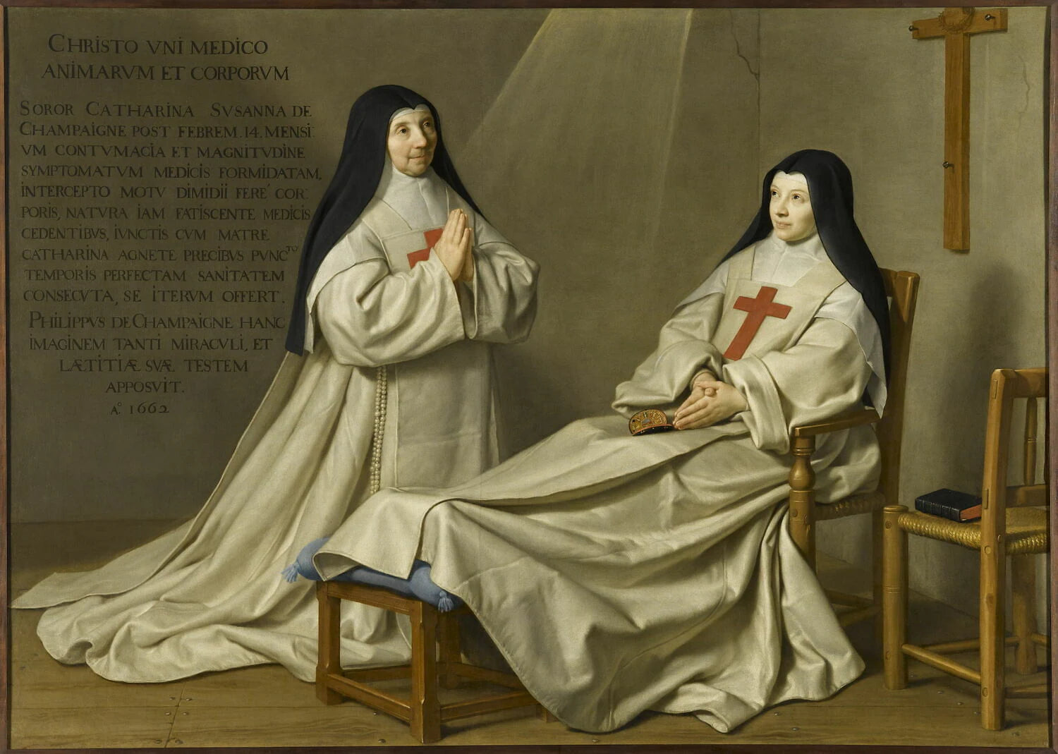 La mère Catherine-Agnès Arnauld (1593-1671) et la sœur Catherine de Sainte-Suzanne Champaigne (1636-1686), fille de l'artiste - Philippe de Champaigne