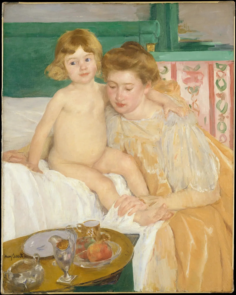 Äiti ja lapsi (vauva nousemassa uniltaan) - Mary Cassatt