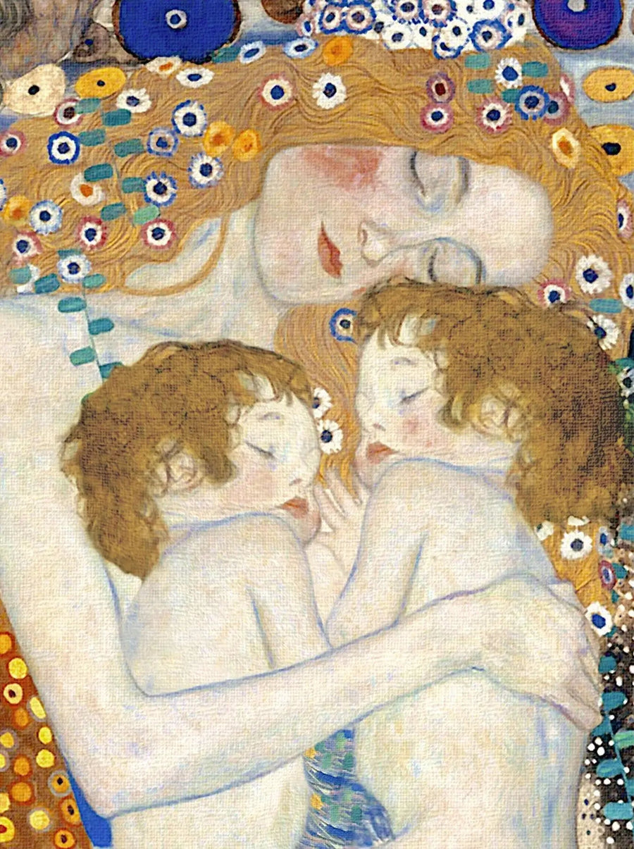 👩‍👧‍👦 Äiti ja lapset light (Yksityiskohta teoksesta Les Trois Âges de la Femme) – Gustav Klimt (1905)