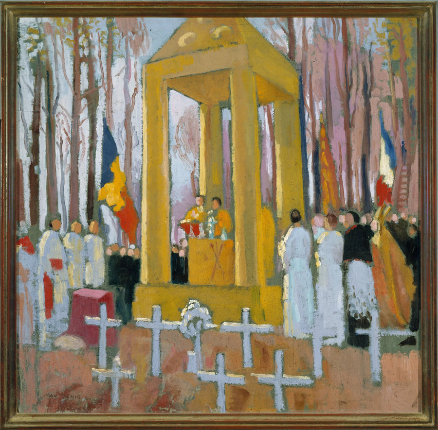Messu hautausmaan edessä Ernest Psicharin haudalla - Maurice Denis