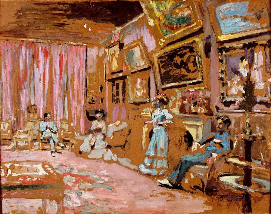 Herra ja Rouva Josse ja Gaston Bernheim-Jeune osoitteessa 107, avenue Henri Martin - Édouard Vuillard