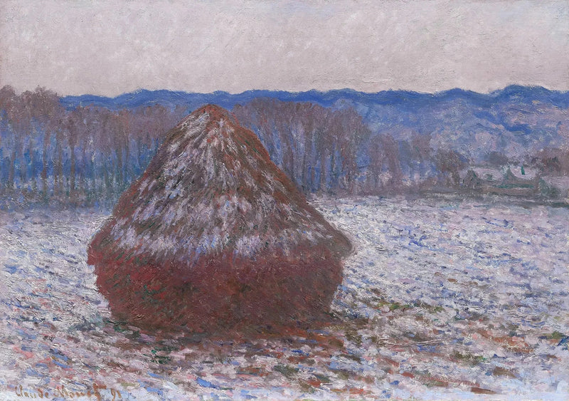 Hiomapyörä, lumiefekti, aamulla W1280 - Claude Monet