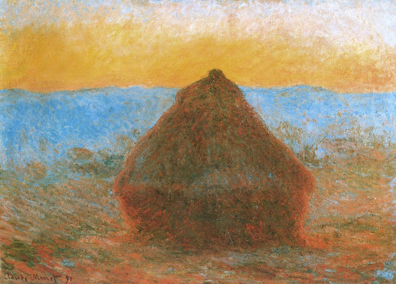 Hiomapyörä auringonlaskun aikaan W1285 - Claude Monet