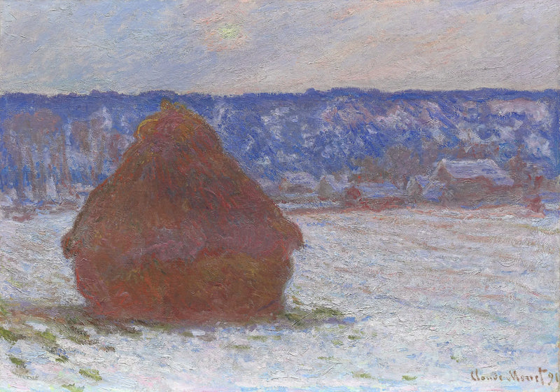 Viljasiilot, lumiefekti - Claude Monet