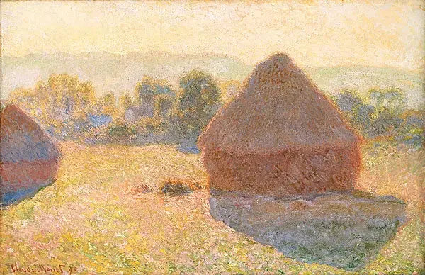 Viljankuivurit, keskipäivä - Claude Monet