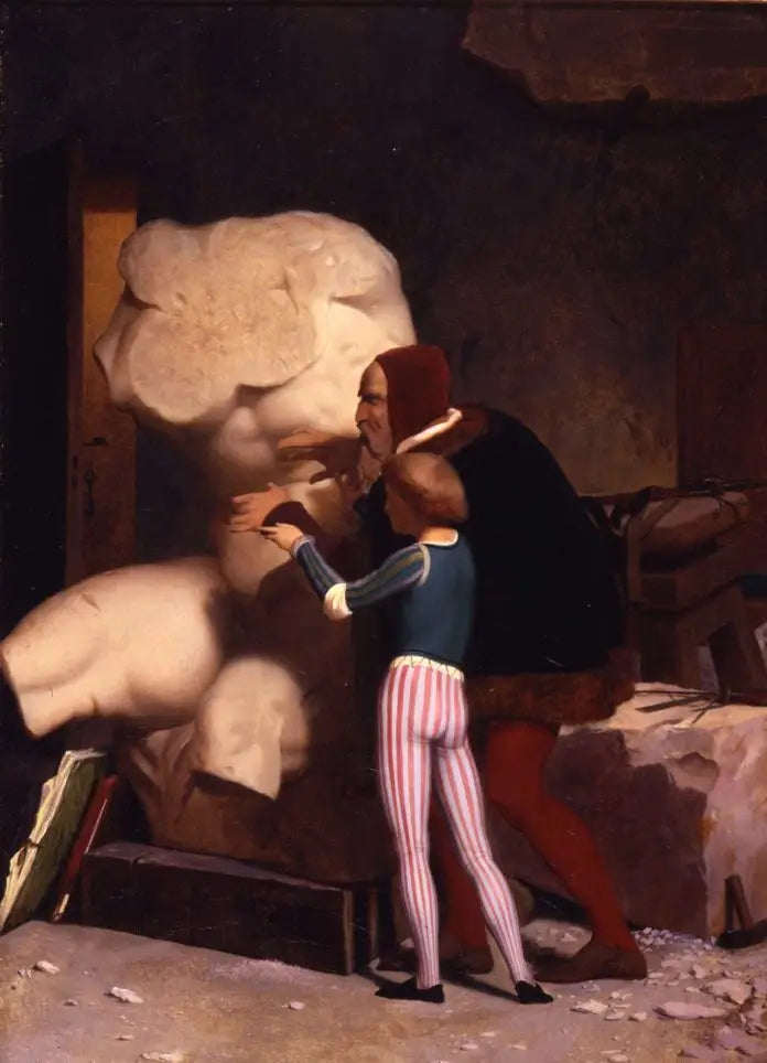 Michelangelo at his workshop - Jean-Léon Gérôme