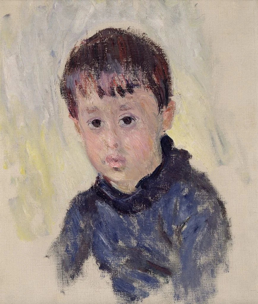 Michel Monet sinisessä villapaidassa - Claude Monet