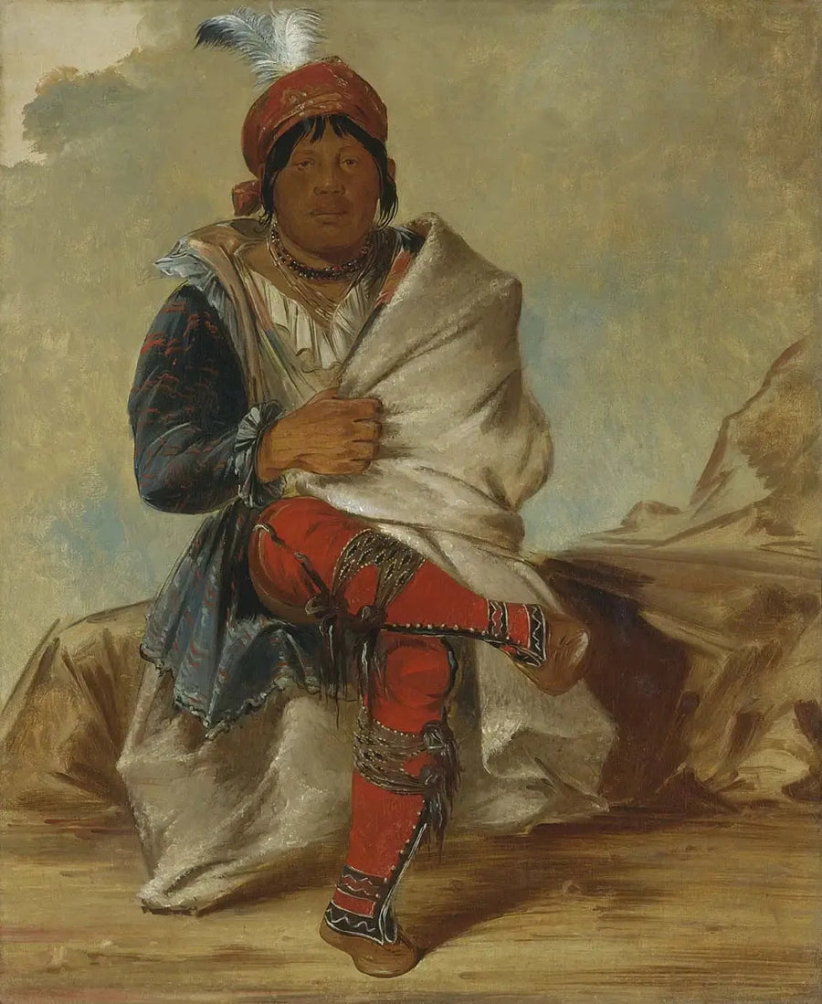 Mick-e-no-páh, johtaja heimon - George Catlin