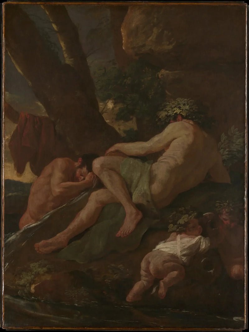 Midas nousee Pactolessa - Nicolas Poussin